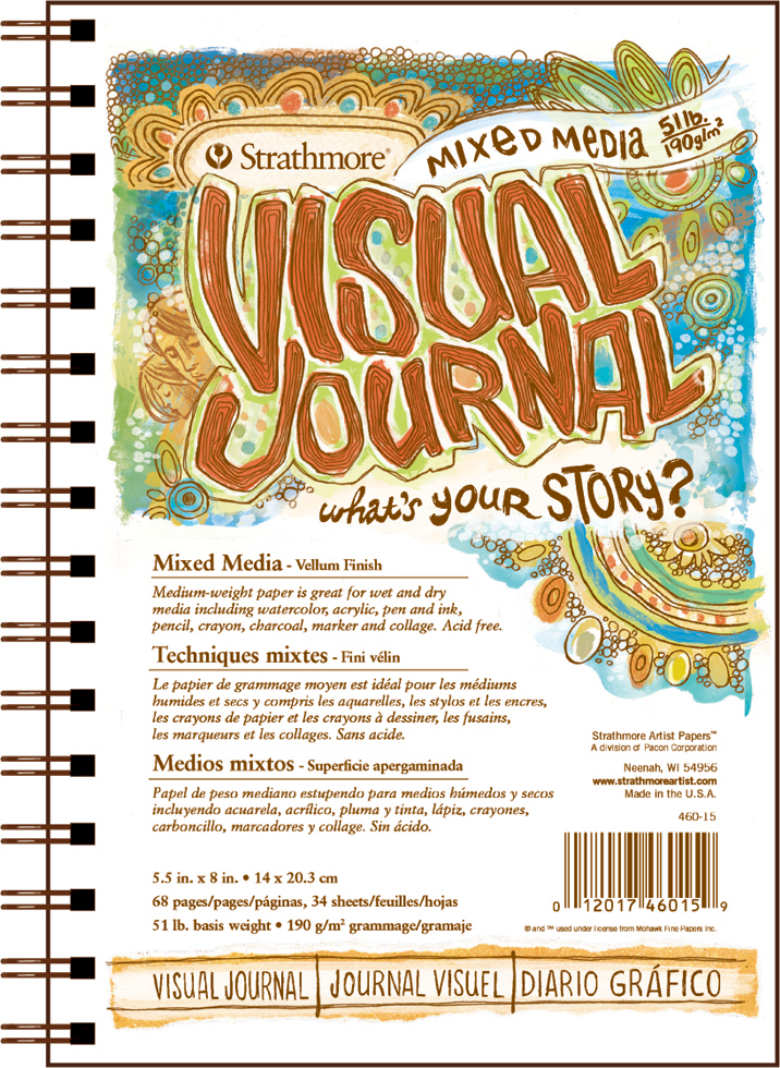 VISUAL JOURNALMIX MEDIA 5.5X8 68 PAGES