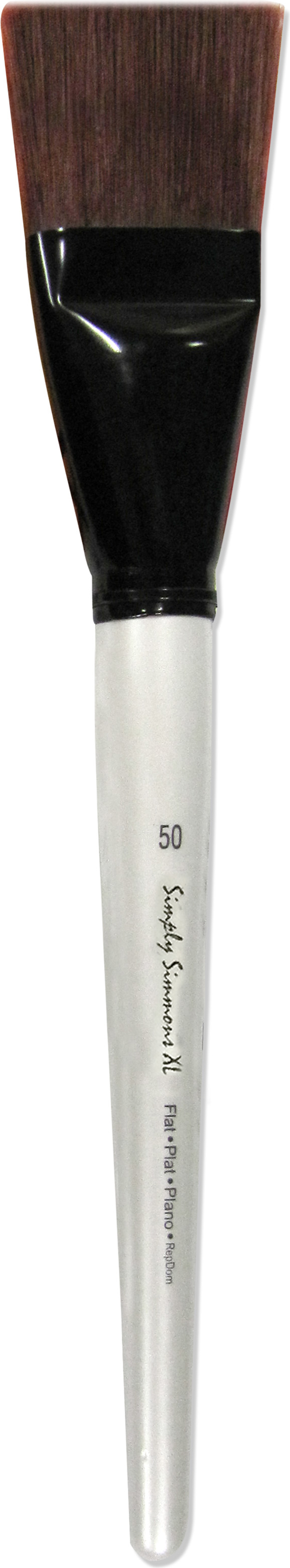 SIMPLY SIMMONS XL BRUSH STIFF SYNTHETIC FLAT 50