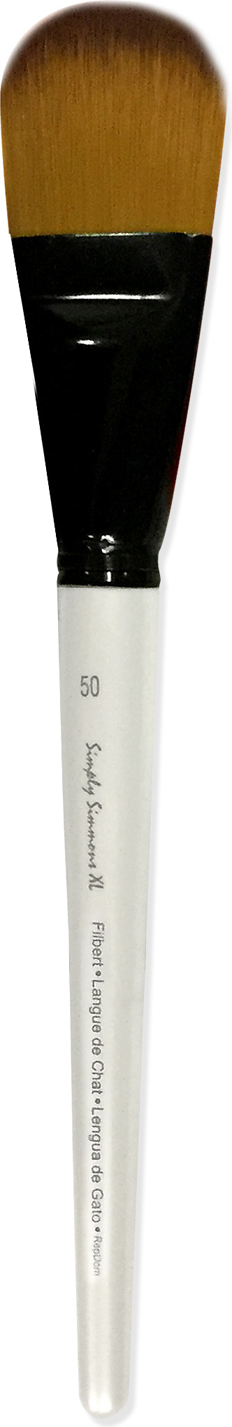 SIMPLY SIMMONS XL BRUSH STIFF SYNTHETIC FILBERT 50