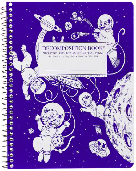 Kittens in Space Coilbound Decomposition Notebook Ruled
