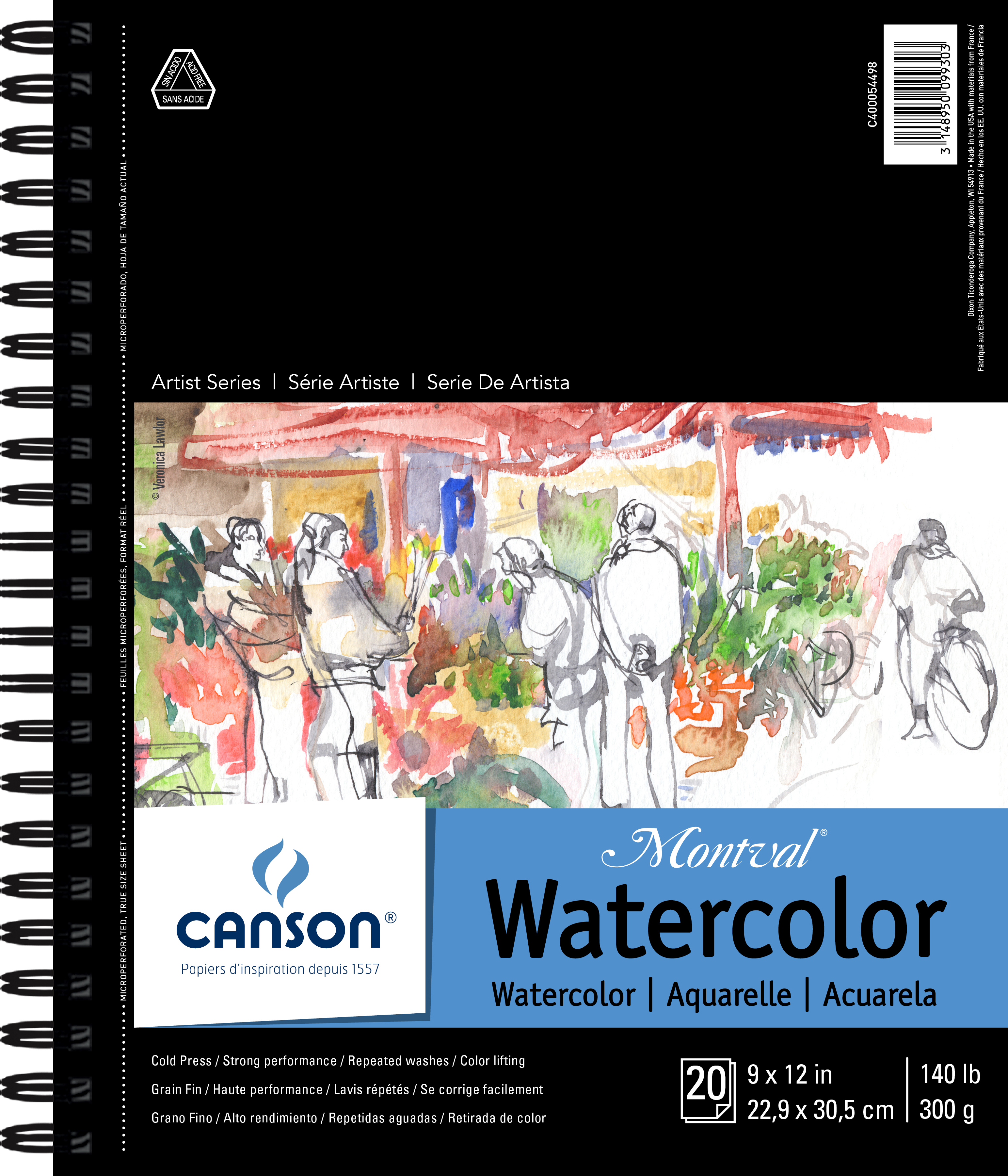 ARTST SERIES PAD WATERCOLOR 9X12