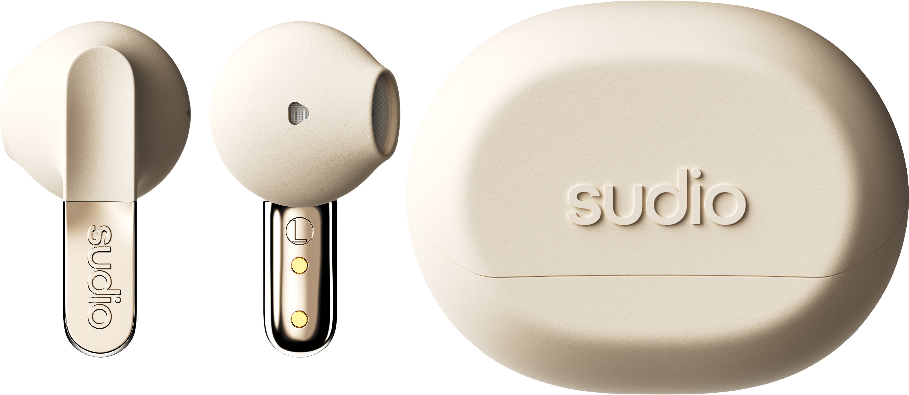 Sudio N3 True Wireless Earbuds, Sand - ONLINE ONLY