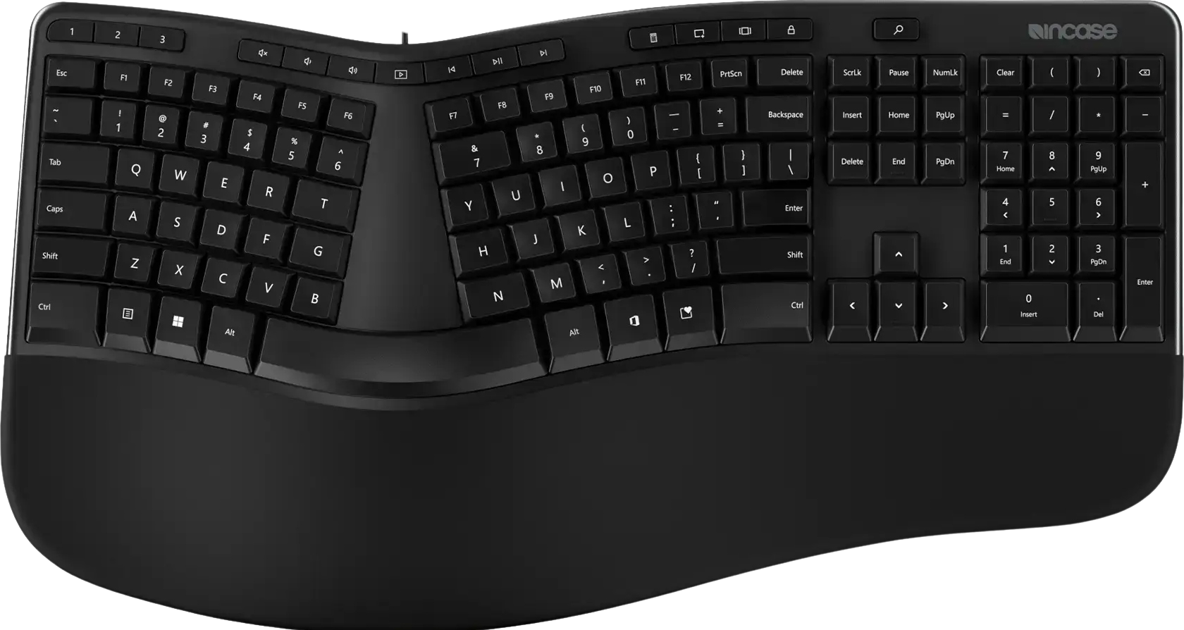 Incase Ergonomic Keyboard Designed by Microsoft, Black - ONLINE ONLY