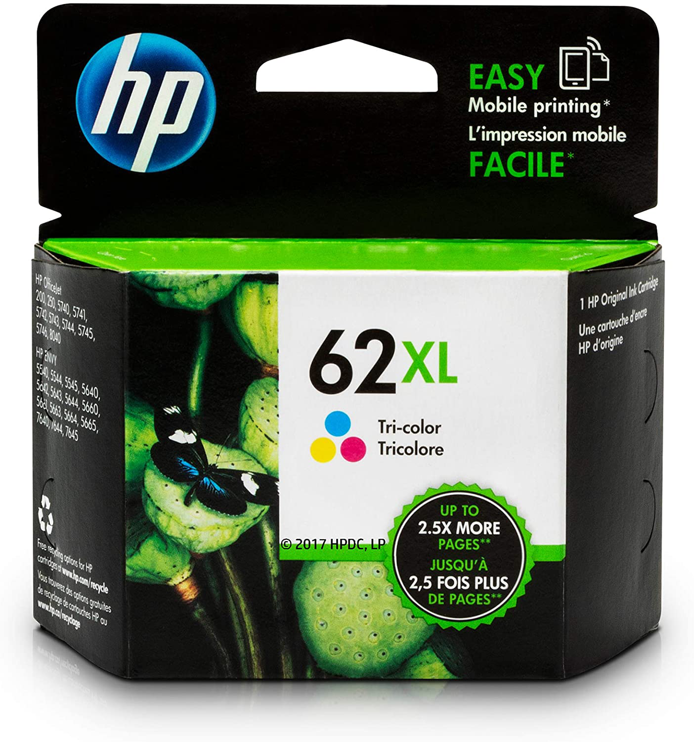 HP INK 62 XL TRI-COLOR
