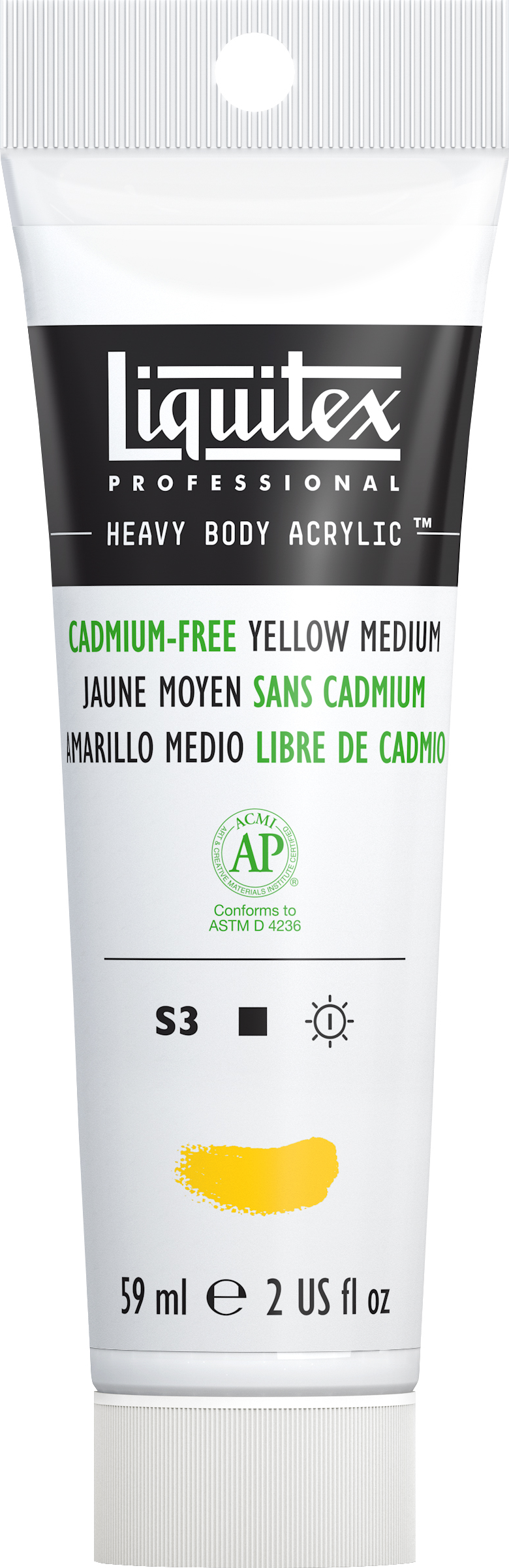 HB ACRY CAD FREE 59ML YLW MED