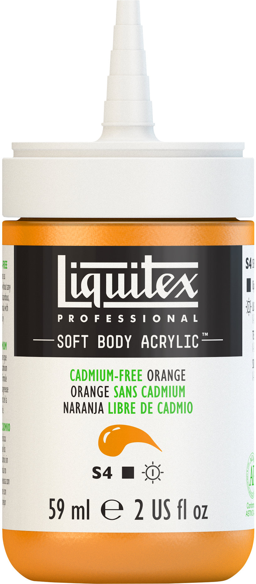 PROFESSIONAL SOFT BODY ACRYLIC 59ML CADMIUM FREE ORANGE