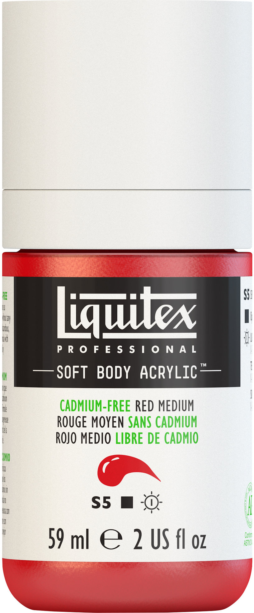 PROFESSIONAL SOFT BODY ACRYLIC 237ML CADMIUM FREE RED MEDIUM