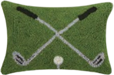 Cross Golf Clubs Hook Pillow
