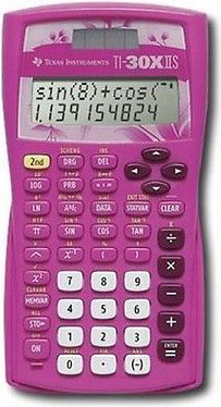 CALCULATOR TI30XIIS DUEL POWER PINK