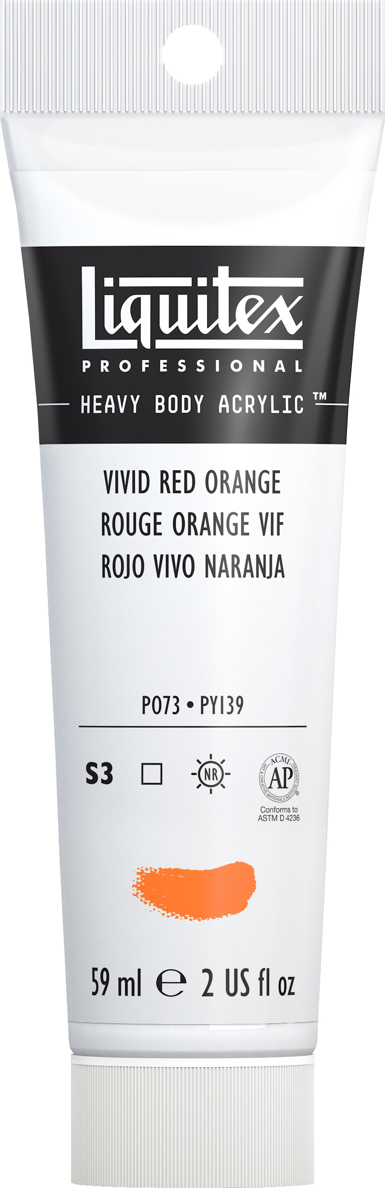 LIQ ACRY  2OZ VIV RED ORAN