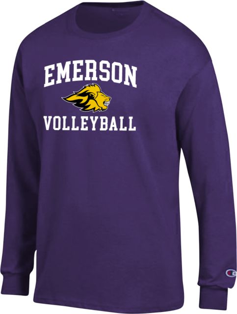 Emerson Champion Long Sleeve T Shirt Emerson Volleyball w/ Mascot - ONLINE ONLY