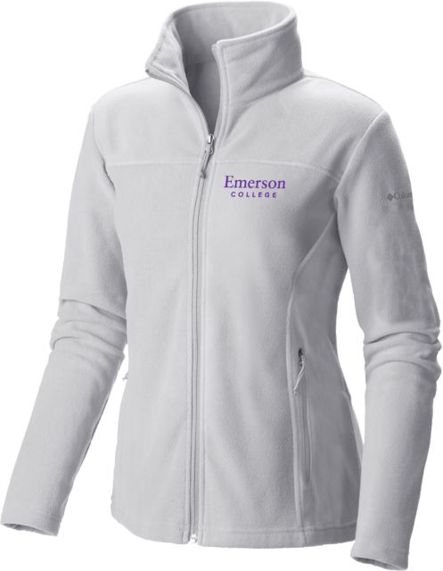 Emerson Columbia Womens Full Zip Fleece Jacket Emerson College Wordmark - ONLINE ONLY