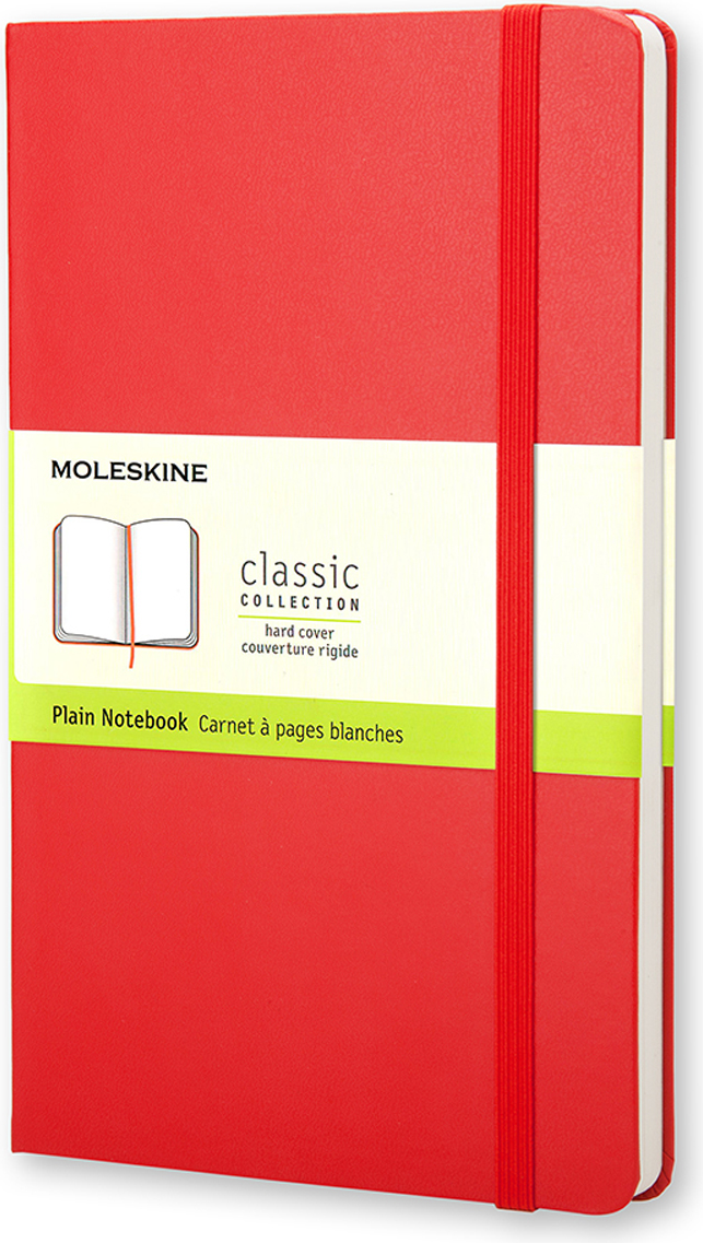 Moleskine Classic Notebook, Plain, Hard Cover (5 x 8.25)