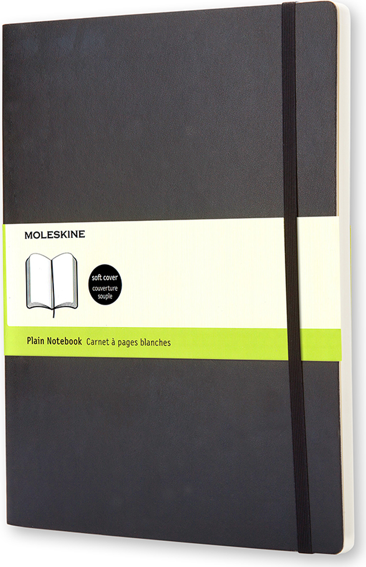 Moleskine Classic Notebook, Plain, Soft Cover (5 x 8.25)