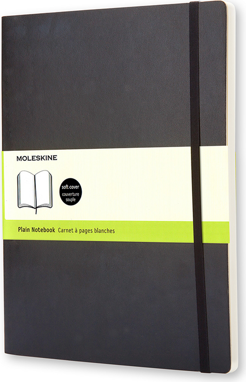 Moleskine Classic Notebook, Plain, Soft Cover (5 x 8.25)