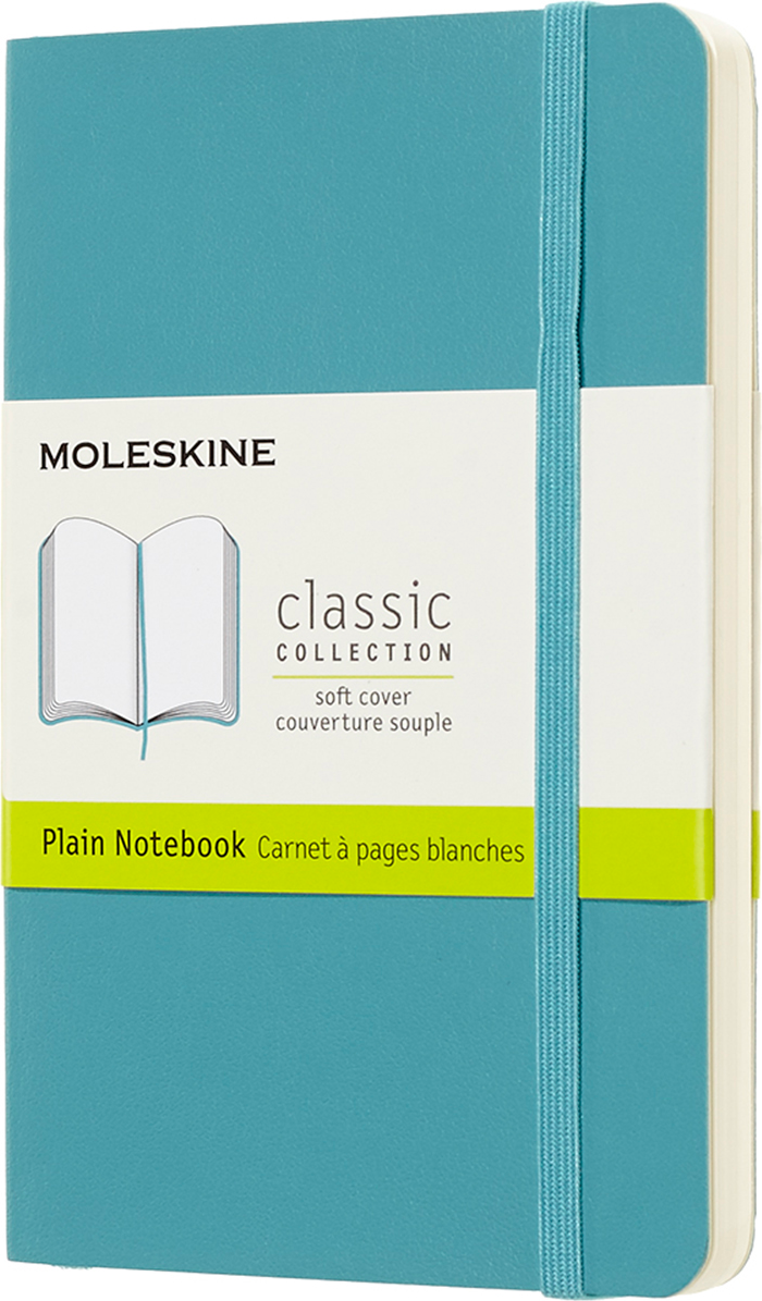 Moleskine Classic Notebook, Plain, Soft Cover (5 x 8.25)