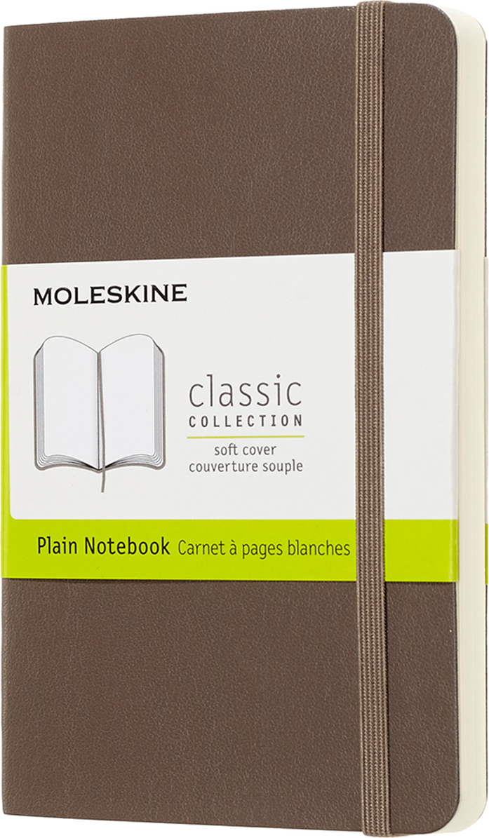 Moleskine Classic Notebook, Plain, Soft Cover (5 x 8.25)