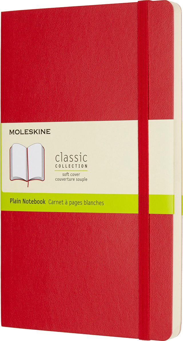 Moleskine Classic Notebook, Plain, Soft Cover (5 x 8.25)