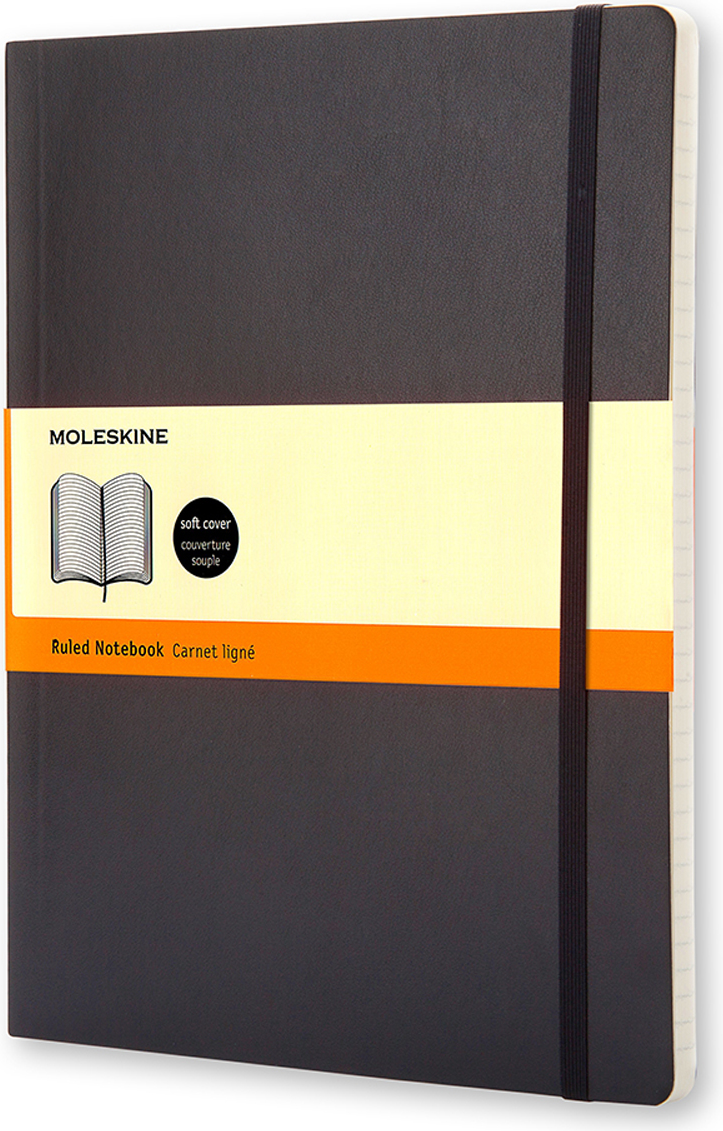 Moleskine Classic Notebook, Ruled, Soft Cover (5 X 8.25)