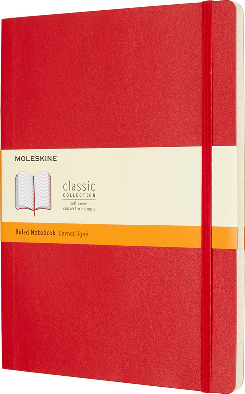 Moleskine Classic Notebook, Ruled, Soft Cover (5 X 8.25)