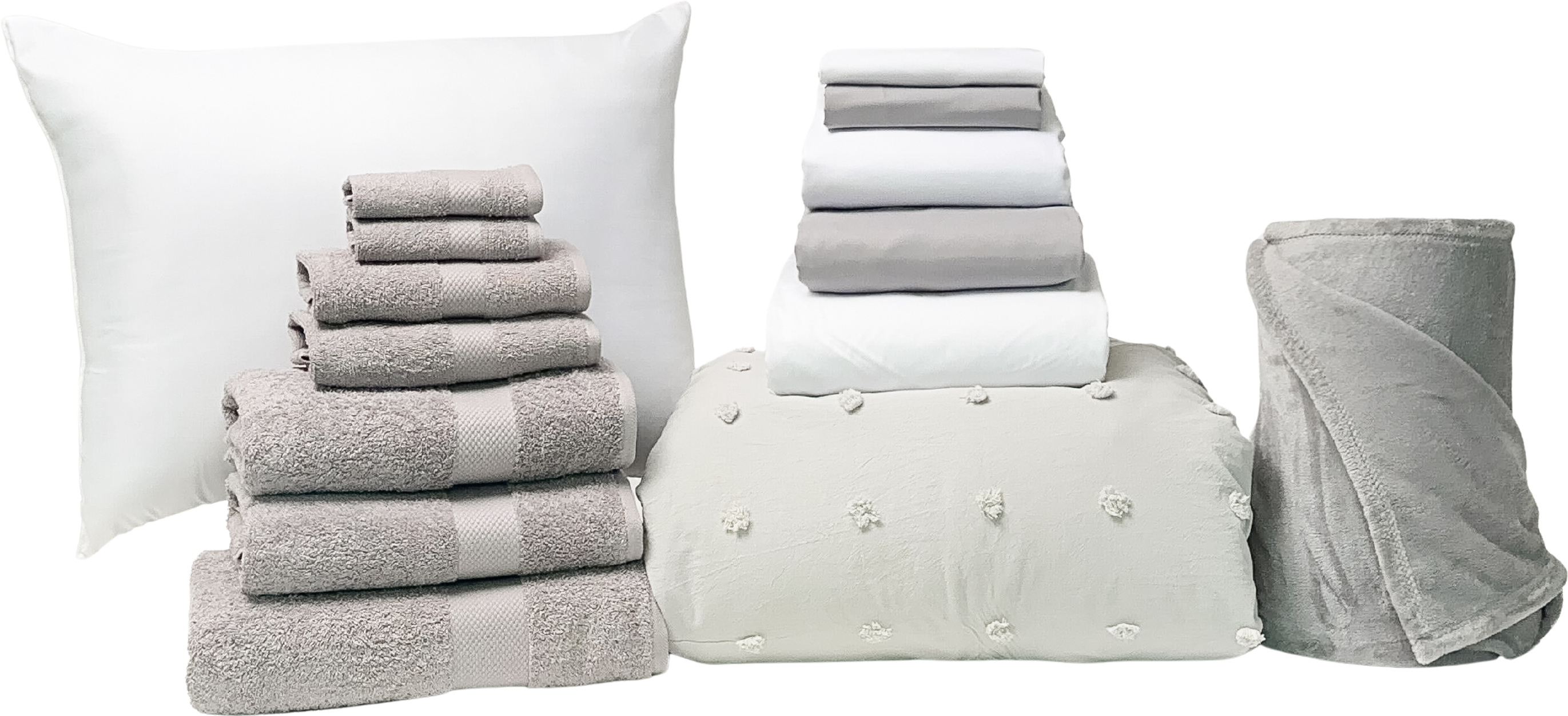 Essential 17pc Twin XL Bundle in Pom Slate - SHIPS 8/1 FOR IN-STORE PICKUP ON FALL MOVE-IN WEEKEND.