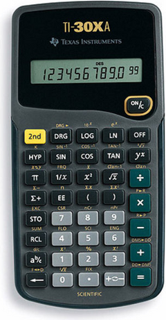 CALCULATOR TI30XA SCIENTIF/STAT FRAC